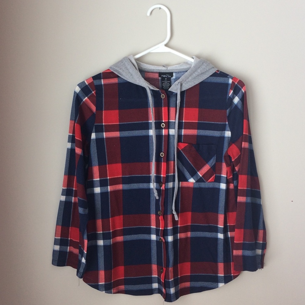 Plaid hoodie